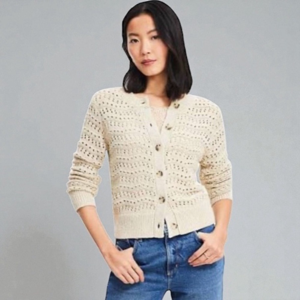 NEW Cabled Cardigan Sweater NEW - Picture 1 of 9